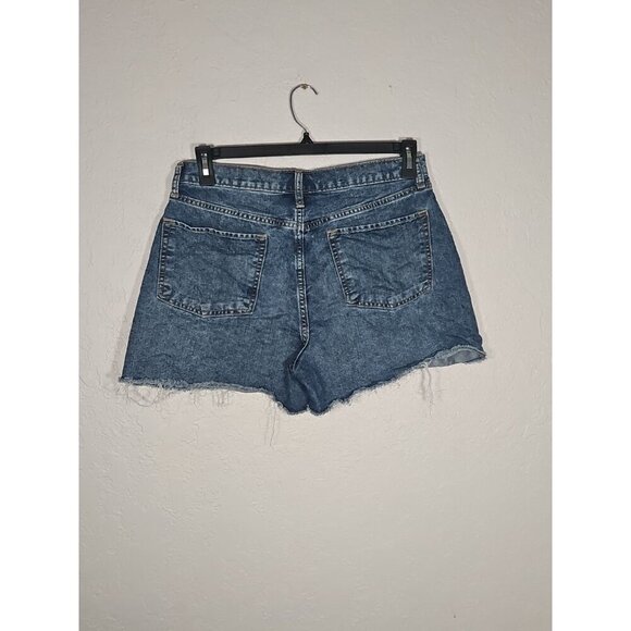 Old Navy Girls Sky High Adjustable Waist 20 Plus Medium Wash Denim Cutoff Short - Picture 3 of 6